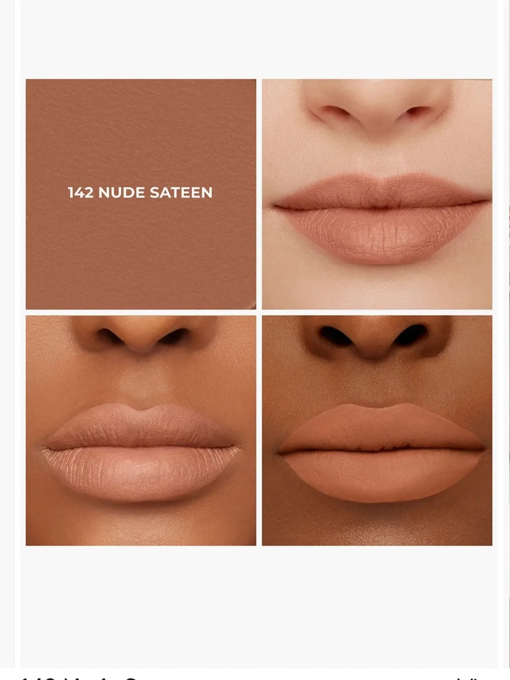 Laura Mercier Caviar Smoothing Matte Lipstick | 143 Nude Sateen | Full Size| NIB